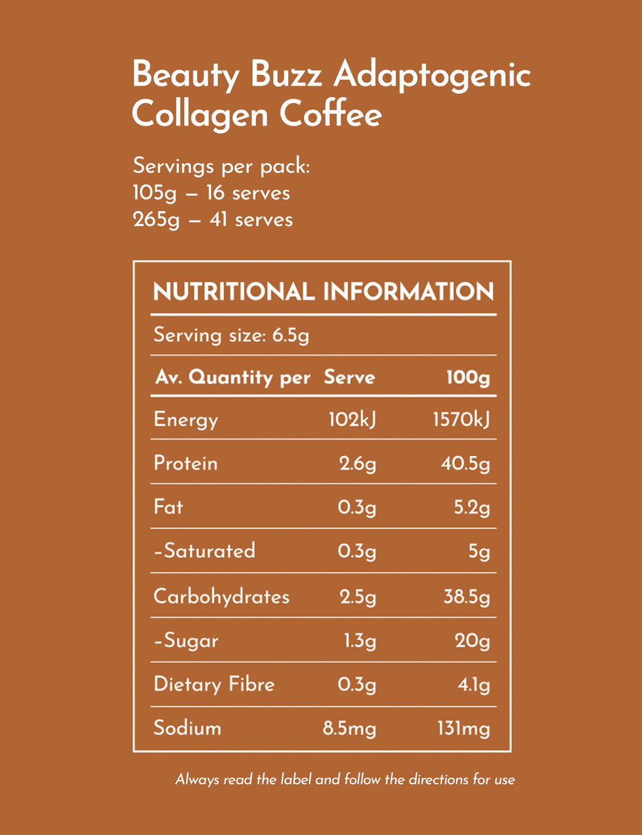 Beauty Buzz Adaptogenic Collagen Coffee