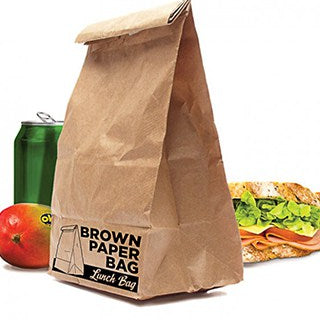 Reusable insulated brown paper bag