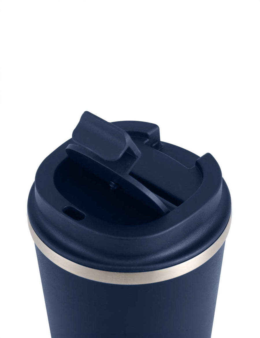 Insulated Coffee Tumbler – Navy + Bone